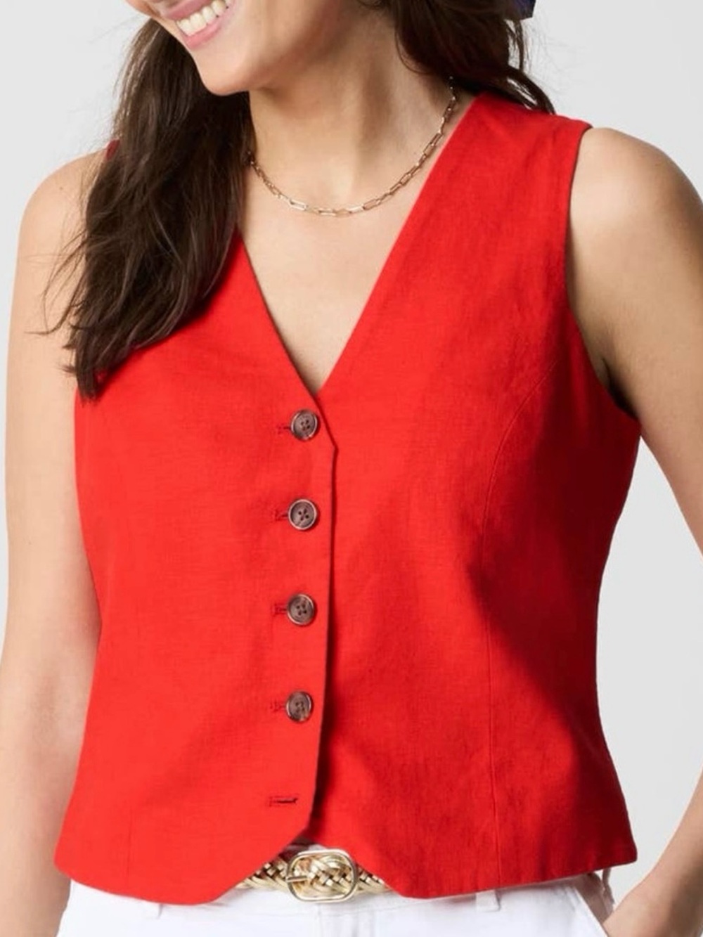 J. Crew Shrunken V-Neck Vest